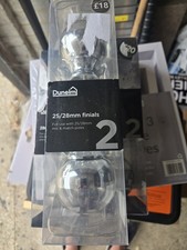 3 x Pair Of 28mm Dunelm Silver