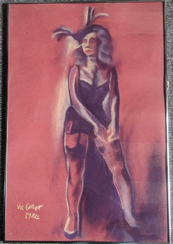 Original large pastel - , drawing