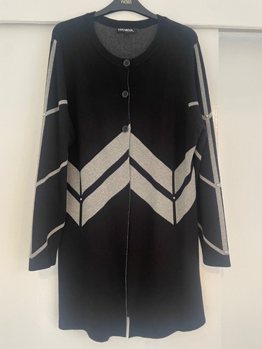 Ladies long cardigan - cardigan, size