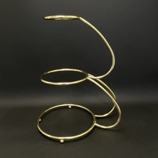 QUALITY ‘E’ SHAPED Gold Chrome 3 TIER WEDDING CAKE STAND