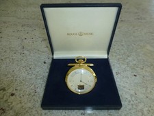 Vintage Swiss Reuge Sainte Croix Music Box Pocket Table Musical Watch New In Box
