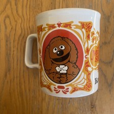 Muppets Rowlf Mug Cup Kiln Craft 1978 Vintage - Small Chip Rim - Displays Well