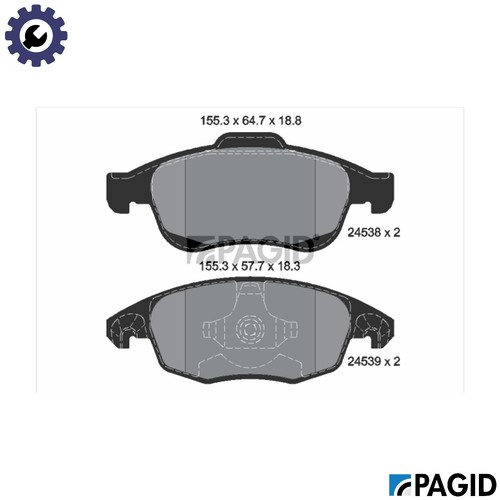 Brake pad set disc - pad,