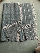 2 Argentine Saddle Cloths In Mottled Green With Cream Edgings 30”