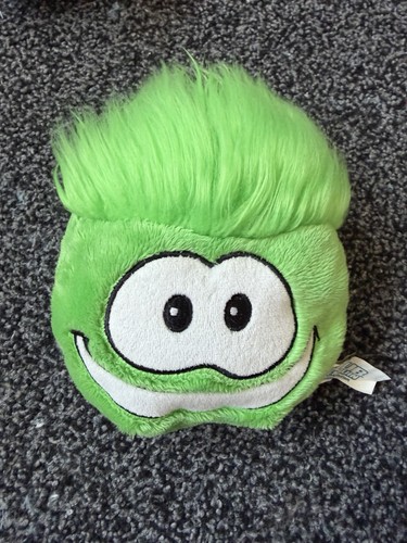 Medium green puffle - plush, soft