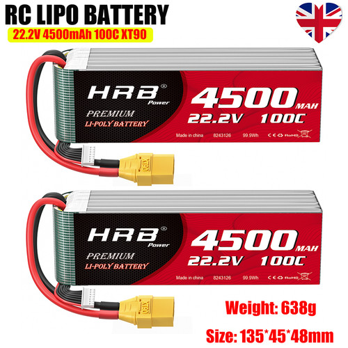 2pcs hrb 4500mah lipo - 6s,