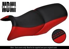 FITS BMW R 1200 RT 05-13 CUSTOM GRIP VINYL SEAT COVERS SET BLACK & RED