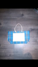 Burberry Blue Canvas Checked