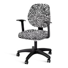 Zebra print black - zebra, white