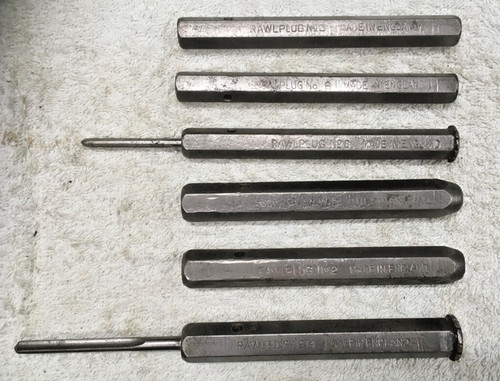 Vintage rawplug tool holders - rawplug, x