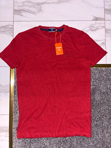 Superdry men red crew neck - crew,