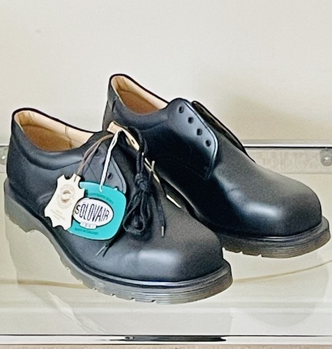 Solovair black leather steel - solovair,