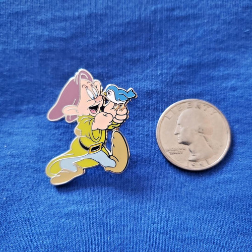 Dopey holding bluebird - dopey,