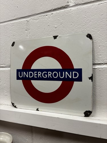 London underground enamel - underground,