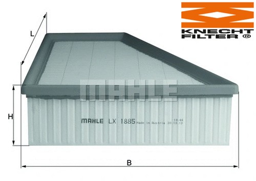 Air filter 1885 knecht - filter, lx