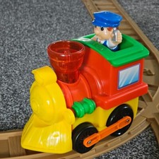 Kiddieland Choo Choo Train Set Engine Lights Sounds Railway Track Driver Figure