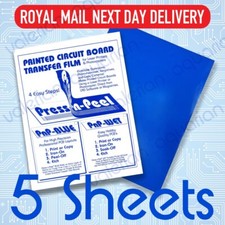 5 SHEETS Press n Peel Blue