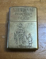 Zippo Vietnam PHAN THlET 1969-70 Vintage USA Military Lighter III Bradford III