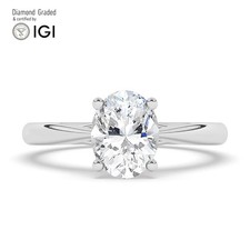 Oval Diamond Engagement Ring