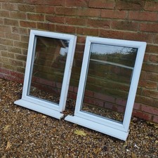 Two exterior external Upvc Double Glazed windows with Cill