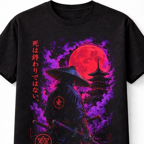 Samurai warrior blood moon - samurai,