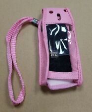 New For Nokia 8850 Mobile Phone Faux Leather Case Cover Pouch Belt Clip Pink