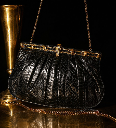 Vintage black genuine - vintage,