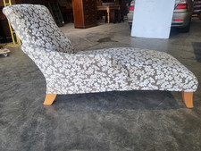 Chaise Longue day bed sofa bed end seat wood legs
