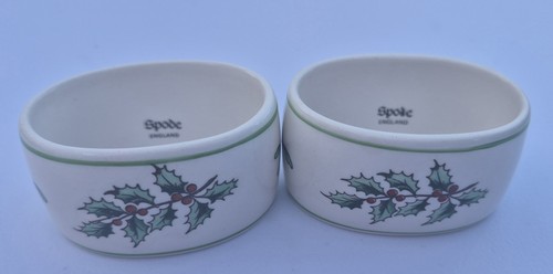 Spode christmas tree oval pair - oval,