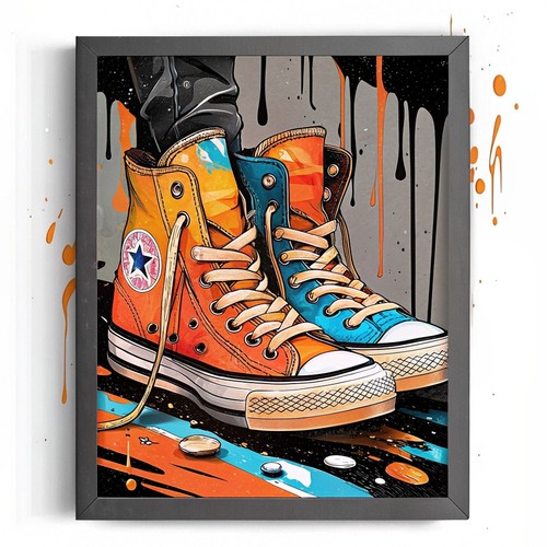 Vintage converse shoes wall - converse,