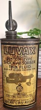 Vintage Luvax Motor Oil Can