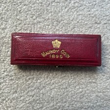 1895 VICTORIA MAUNDY COIN SET With Original Dated Box