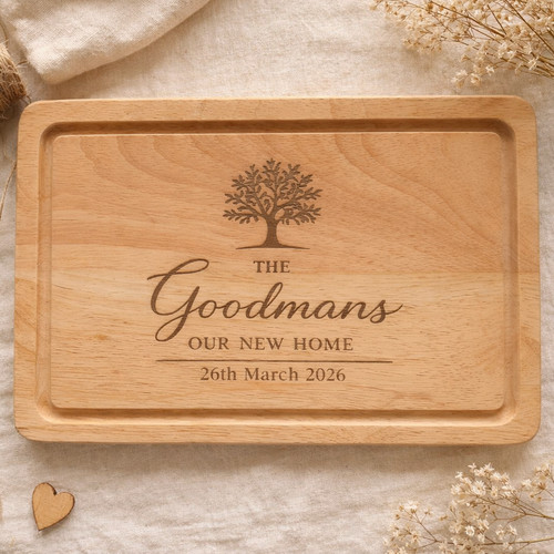 Personalised wooden chopping - personalised,