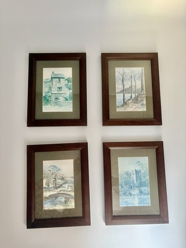 Set vintage lake - vintage,