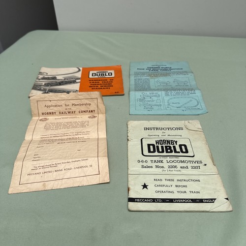 Hornby dublo instructions for - dublo,