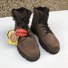 Mens Redwood Real Leather Brown Boots - Size 7 / 41 - New with Tags Sold as Seen