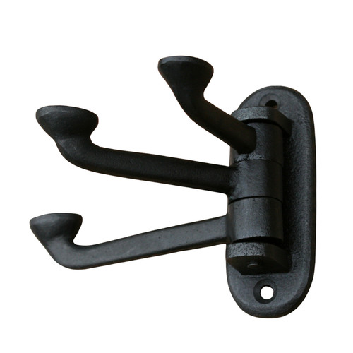 Hook black cast iron coat - cast,