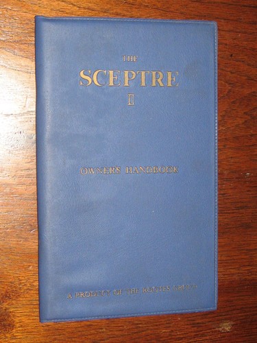 Sceptre owner handbook - ii, owner's