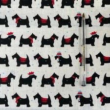 10m Xmas PolyCotton Black