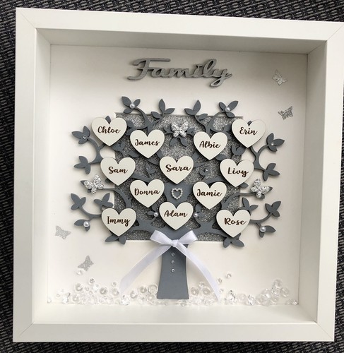 Personalised box frame - personalised, 3d