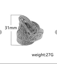 saddle ring gold plated