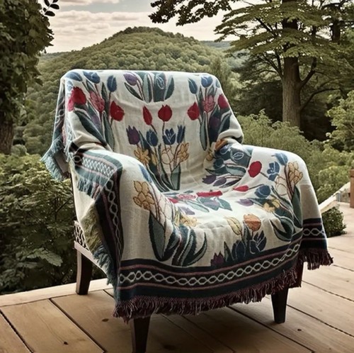 Tulip flower pattern picnic - tulip,