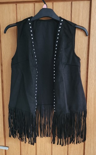 Black studded suede style - black,
