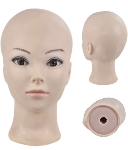 Cosmetology bald mannequin - bald,