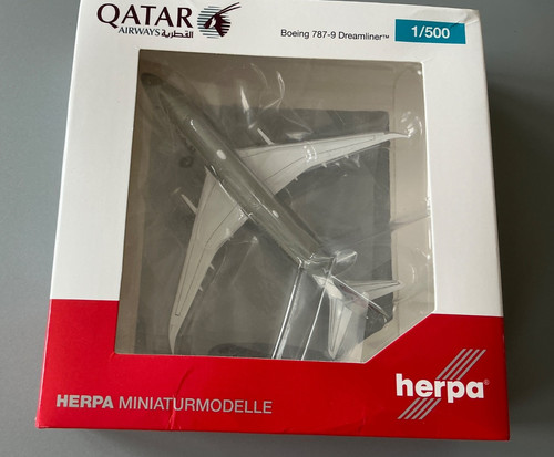 Herpa 538312 qatar - qatar, airways