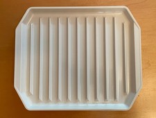 Vintage Anchor Hocking Microwave Compact Bacon Rack Cooking Tray Pan Made In USA