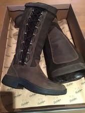 Equestrian Ladies Dublin Pinnacle Long Boots Chocolate Size 4 (Euro 37) Regular