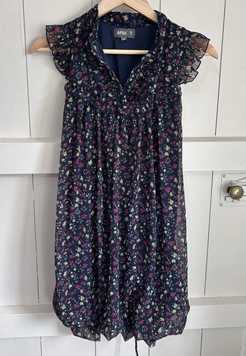Apricot floral ruffle - ruffle, bubble