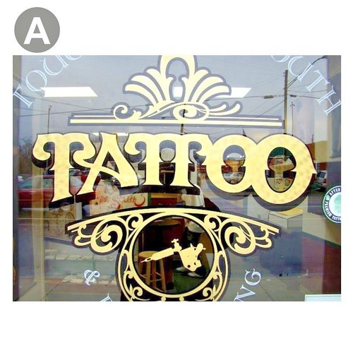 Tattoo studio window stickers - window,
