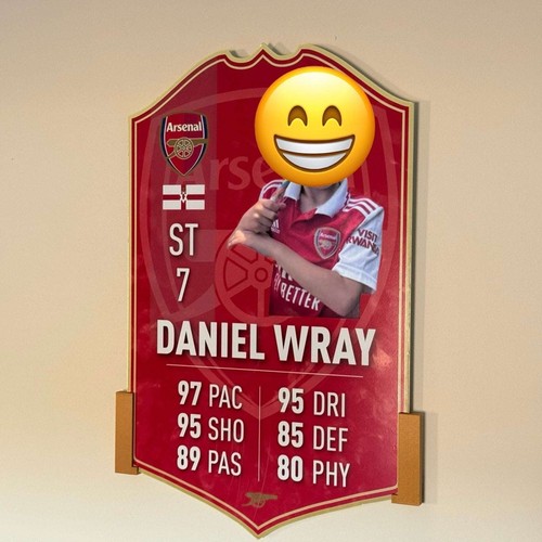 Football player card display - football,